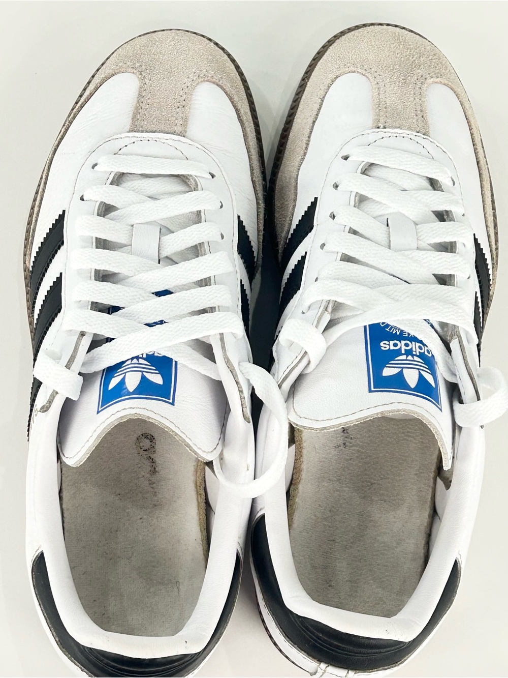Adidas Samba OG Retro Sneakers Women’s 8 White Black Gum IG9030 - Picture 10 of 12